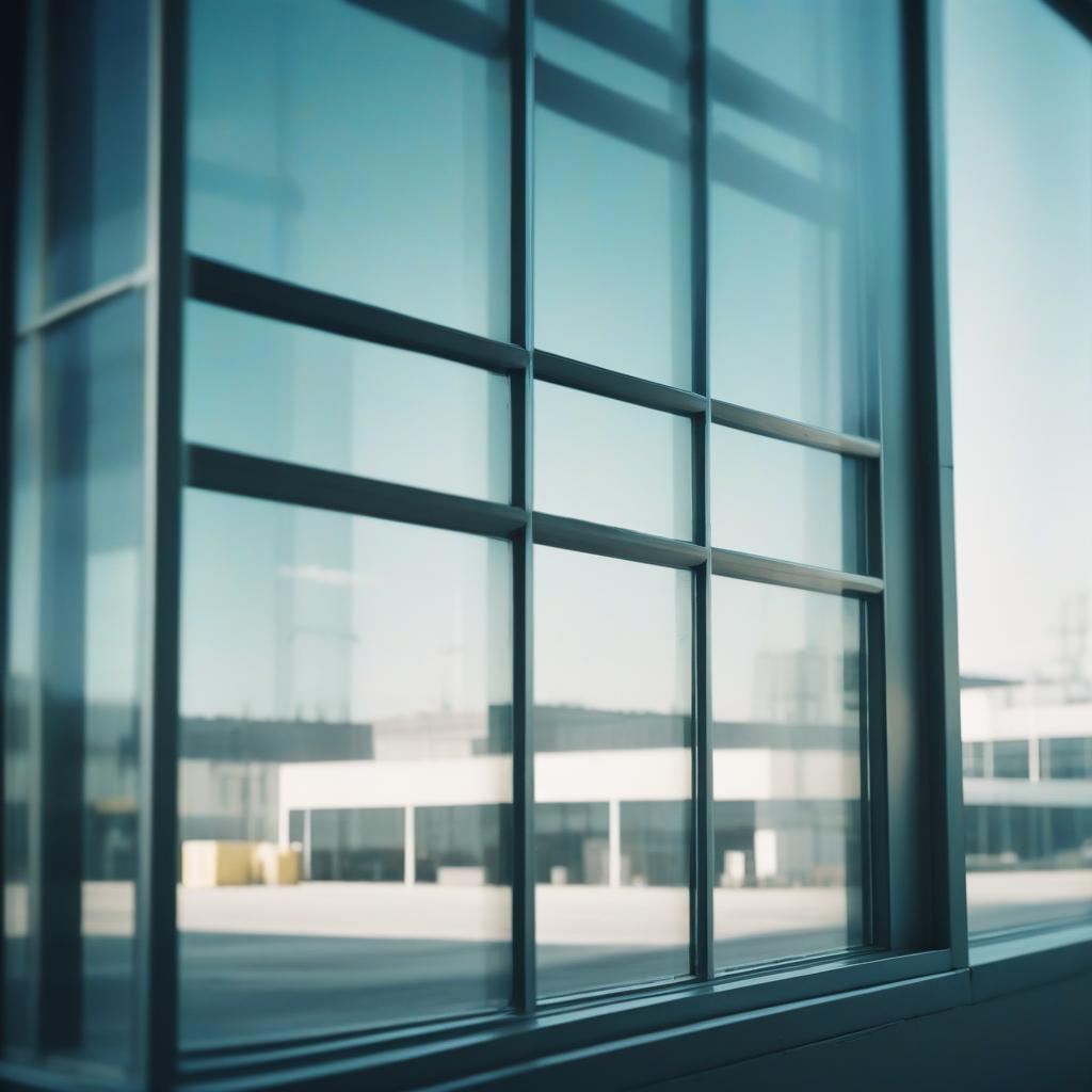 Sleek aluminium windows and doors enhancing the facade of a contemporary commercial building.